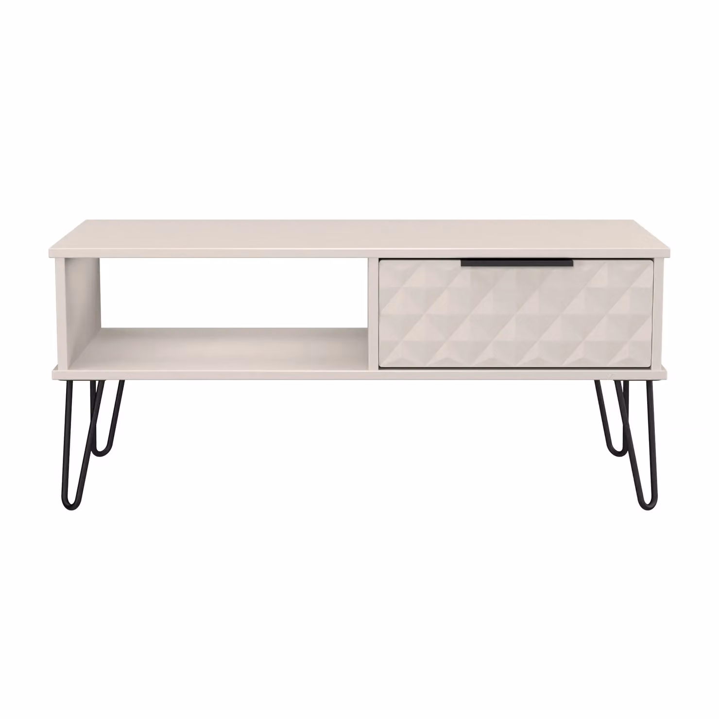 2 U Islay Ready Assembled 1 Drawer Coffee Table in Taupe and Black – 2