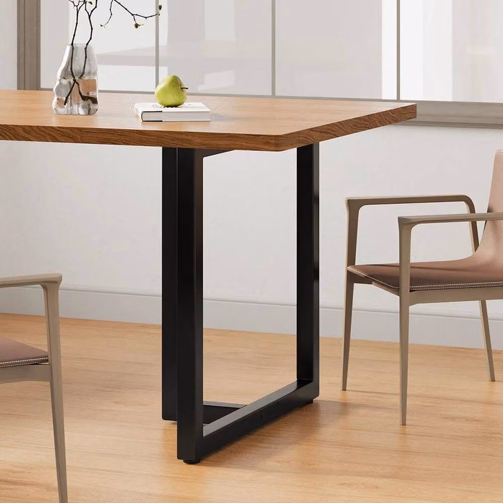 KORVIXA Industrial Rustic Steel Table Legs, Black, W/D/H: 7 x 75 x 75 cm – 3