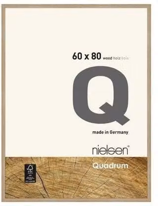 Nielsen Design Quadrum Rectangular Wooden Picture Frame in Brown with Glass Front, W: 60 cm, H: 80 cm – 1
