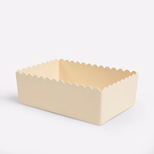 OHS Plastic Storage Organiser Tub in Beige – 3