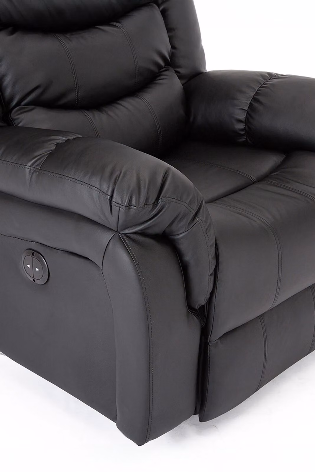 More4Homes Seattle Electric Automatic Recliner Lounge Chair in Black Bonded Leather W/D/H: 91.5 x 46.0 x 106.0 cm – 3