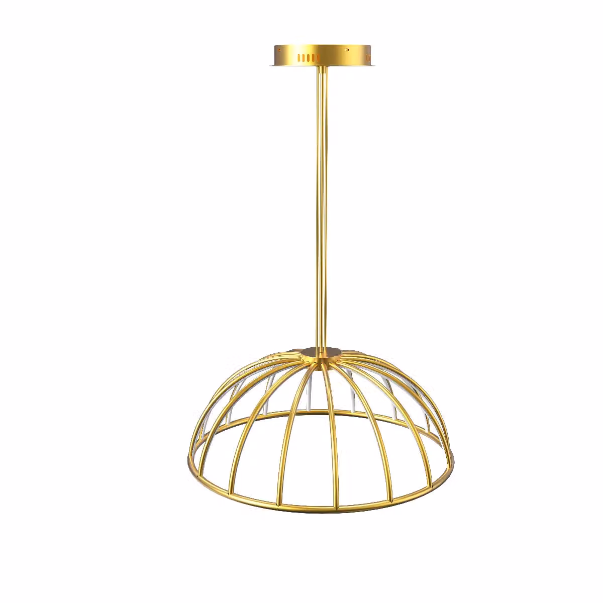 CGC Lighting Paraplu 2 Hemisphere LED Ceiling Pendant Light in Gold/Brass, Diameter: 90 cm – 3