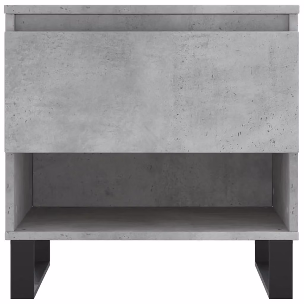 Berkfield Home Set of 2 Modern Square Coffee Tables in Concrete Grey, W/D/H: 50 x 46 x 50 cm – 3