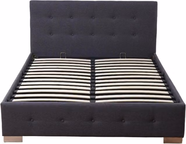 Madefor.living Upholstered Ottoman Bed Frame with Lift Up Base in Grey