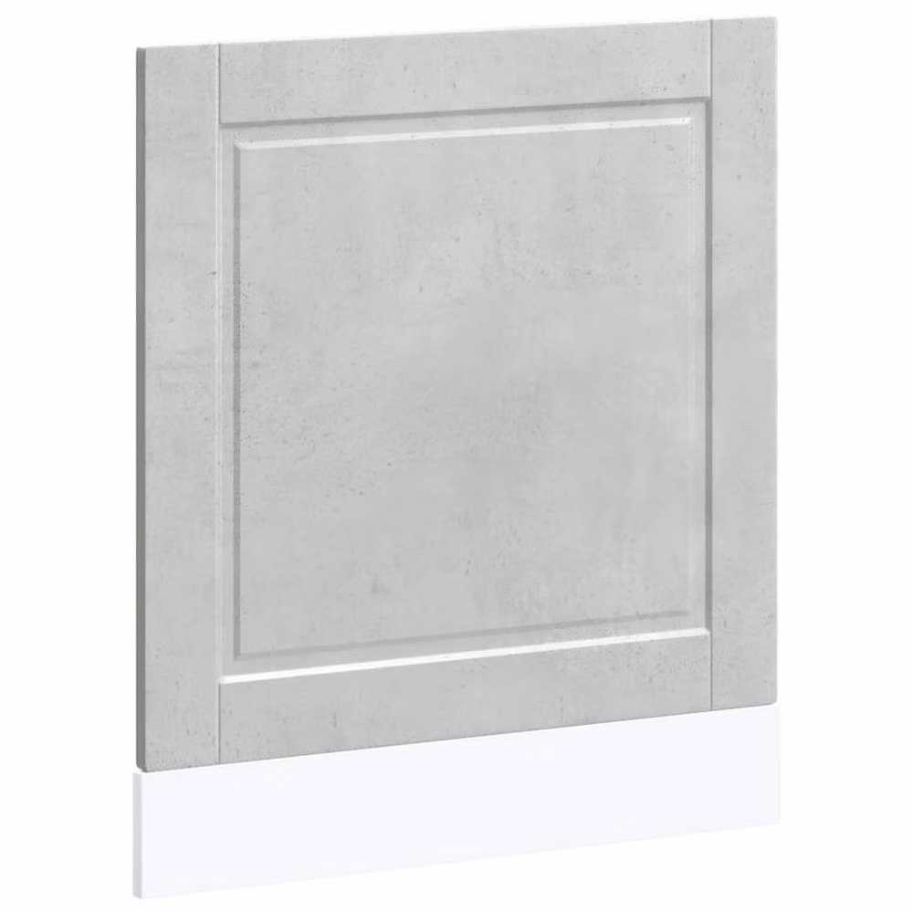 Berkfield Home Dishwasher Panel in Porto Concrete Grey, Engineered Wood, W: 60 cm, D: 1.5 cm, H: 67 cm – 2