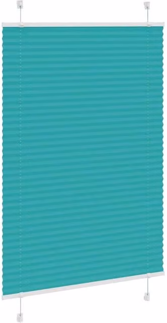 Berkfield Home Petrol Green Pleated Blind, W: 90 cm, H: 150 cm – 1