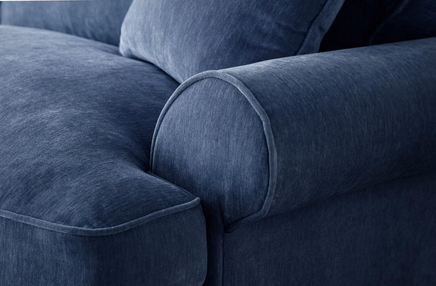 The Great Sofa Company Ezra Right Hand Velvet Chaise Sofa in Navy Blue – 3