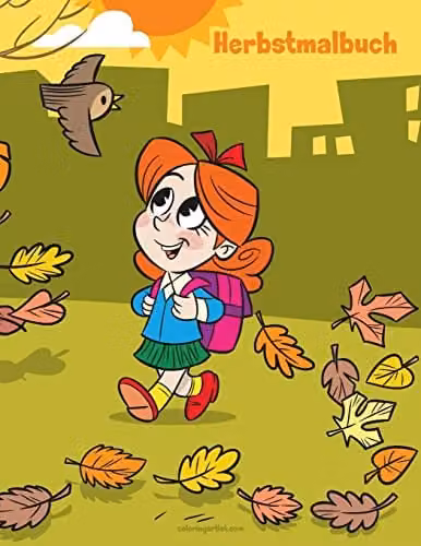 Herbstmalbuch 1: Volume 1 Autumn Colouring Book by Createspace, Multicolour