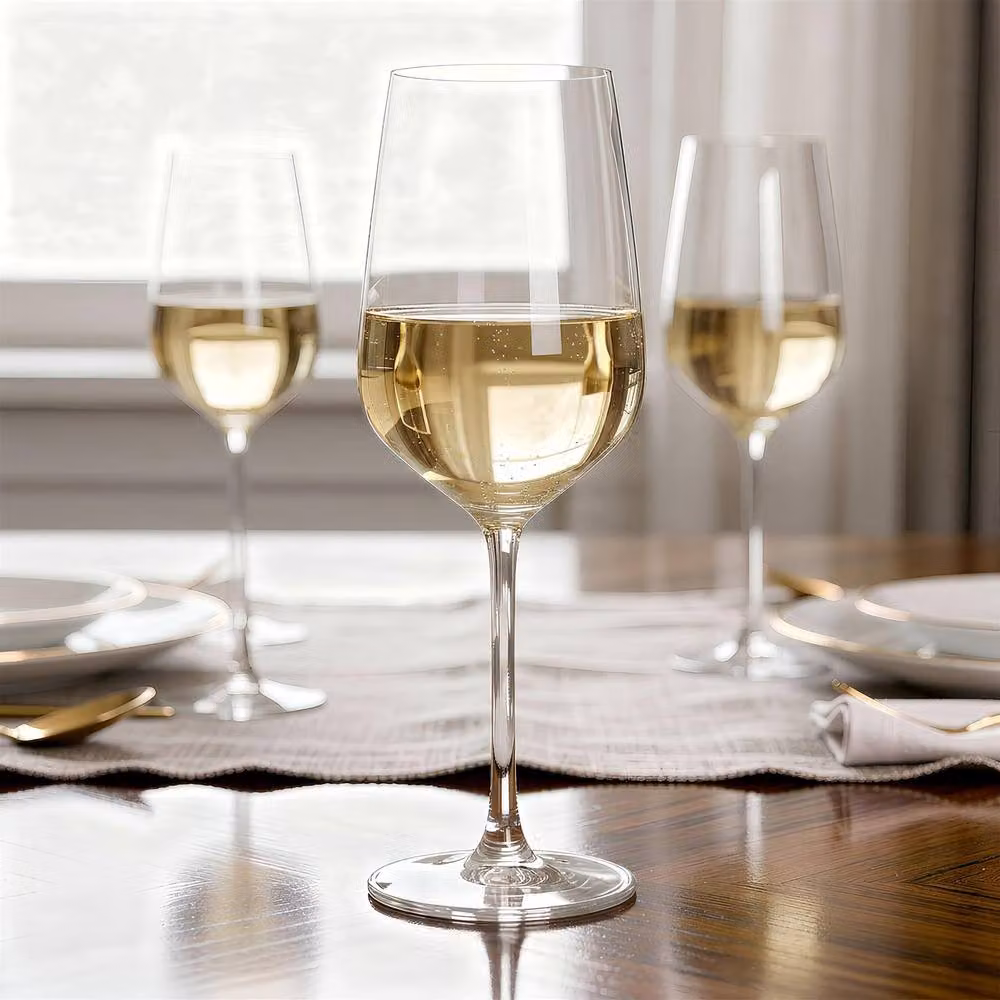 Argon Tableware Knightsbridge Lead-Free Crystal Wine Glasses, 400ml, Pack of 6, Transparent – 3