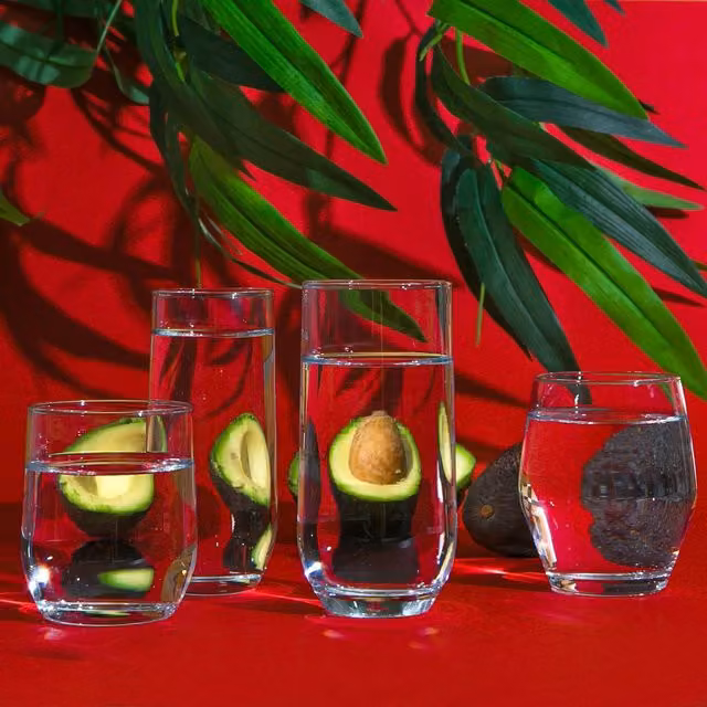 LAV Sude Transparent Highball Tumbler Glasses, Pack of 6