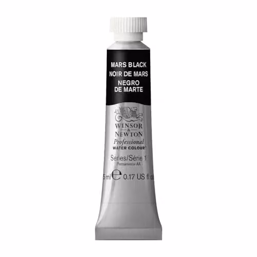 Winsor & Newton Professional Watercolour Paint, Mars Black, 5ml – 2