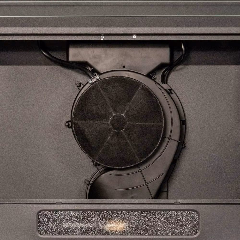 SIA Black Slim Visor Under Cabinet Cooker Hood with Activated Carbon Filter, W: 60 cm – 2