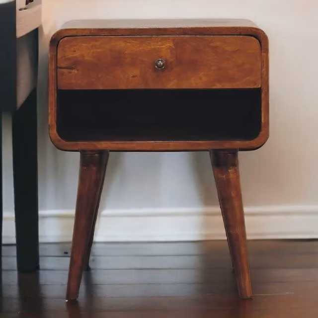 Artisan Furniture Mango Wood Bedside Table in Brown