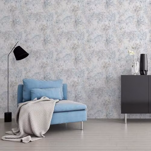 Muriva Abstract Modern Wallpaper in Blue, Grey, Beige and White – 2