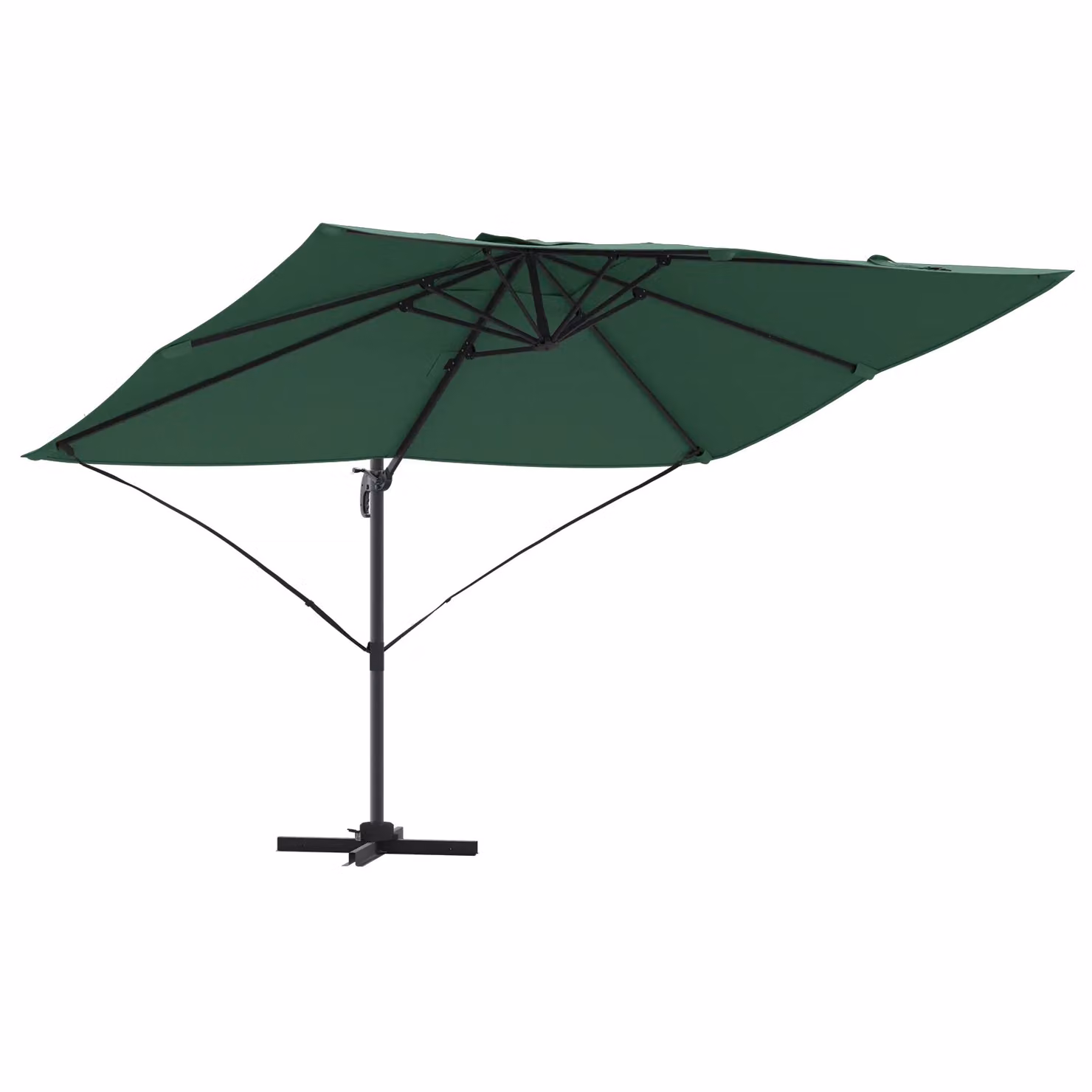Berkfield Home Green Cantilever Garden Umbrella with Polyester Fabric and Metal Frame – 2
