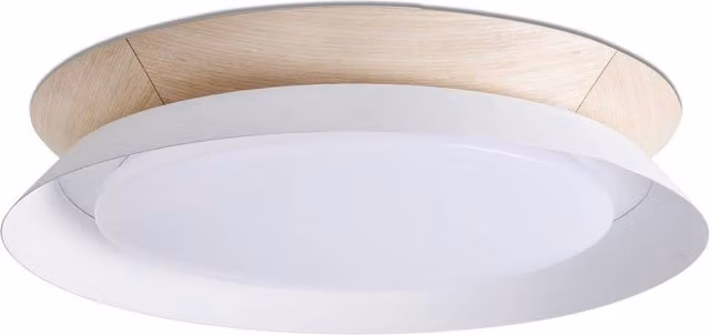 Faro Tender LED Flush Ceiling Lamp, White, 24W, 3000K Warm White