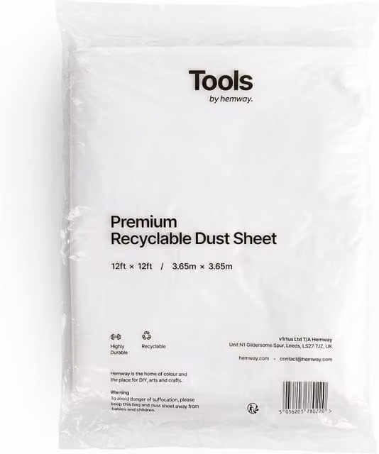 Hemway Reusable and Recyclable Transparent Paint Dust Sheet