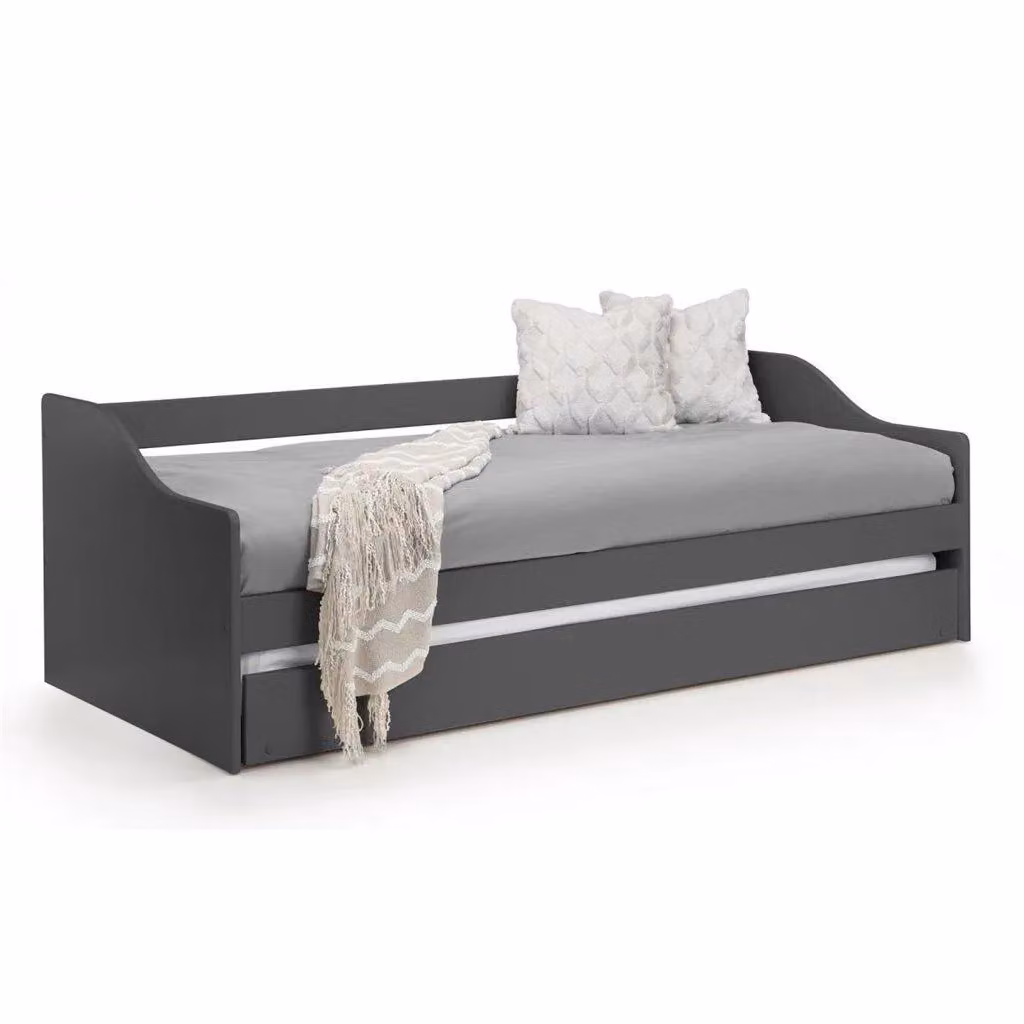 Ashfield Premier Anthracite Day Bed with Pull Out Bed and Drawers in Grey, Single W/D/H: 90 x 190 x 66 cm – 3