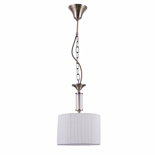 Netlighting Italux Ferlena Classic Cylindrical Pendant Ceiling Light, Brown, E14