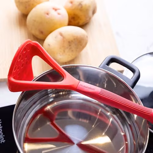 Colourworks Red Silicone Masher with Ergonomic Grip and Hanging Loop – 2