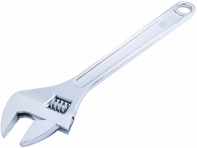 Bluespot Tools Steel Adjustable Wrench in Silver and Multicolour