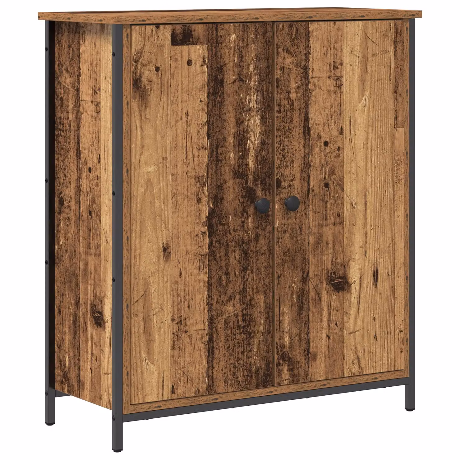 Berkfield Home Rustic Old Wood Sideboard in Brown, W/D/H: 70 x 30 x 80 cm – 2