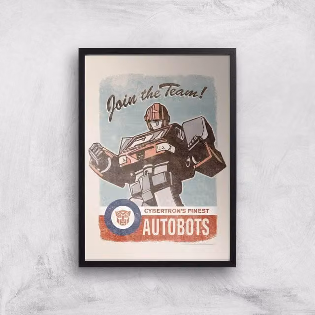 Transformers Autobots Join The Team Multicolour Paper Art Print, Size: A2