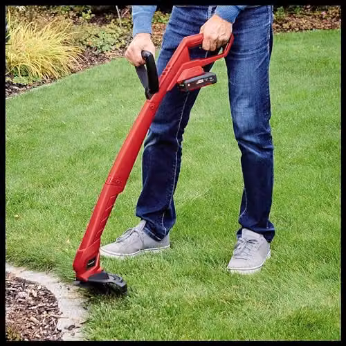 Einhell Power X-Change 18V Cordless Grass Trimmer with Plastic Blades in Red and Black – 4
