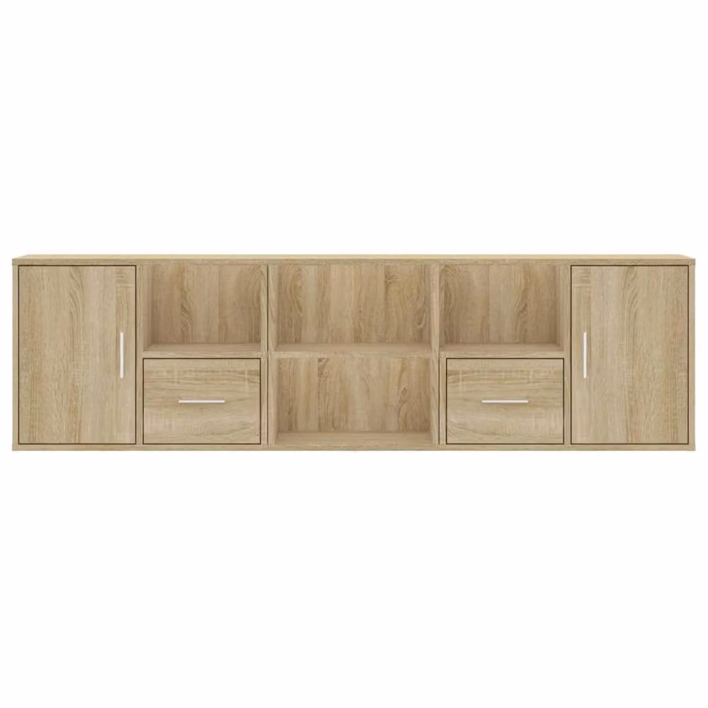Berkfield Home Modern Corner Cabinet in Sonoma Oak Brown, W/D/H: 160 x 40 x 45 cm – 2