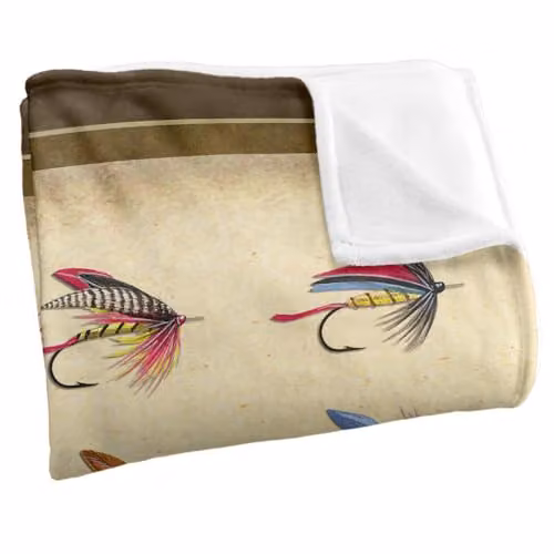 JQ Licensing American Sportfishing Saltwater Silky Touch Super Soft Fleece Throw Blanket, Multicolour, W: 91 cm, D: 147 cm – 2