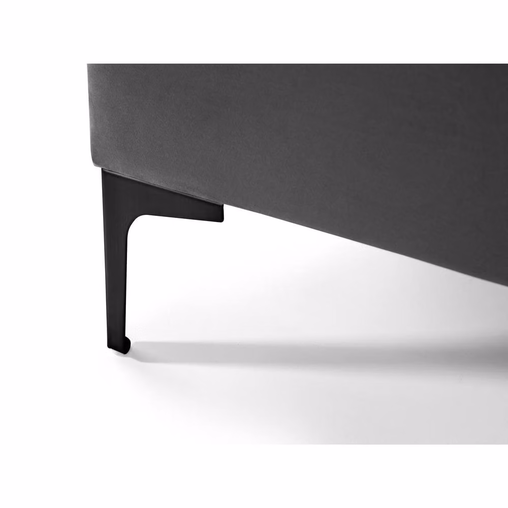 Cheshire Premium Cove Upholstered Bed in Grey, King Size (150 x 200 cm) – 5