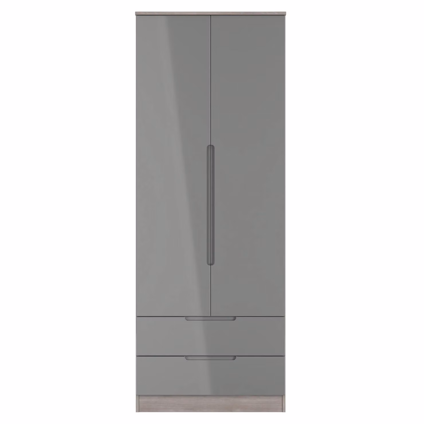 2 U Lucca Ready Assembled 2 Door 2 Drawer Wardrobe in Grey – 2