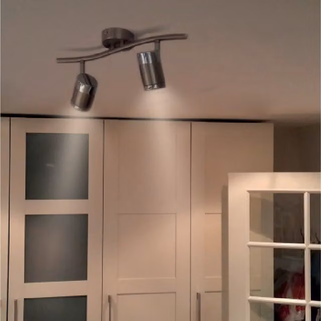CGC HONOR Two Head Adjustable Bar Spotlight in Polished and Satin Chrome