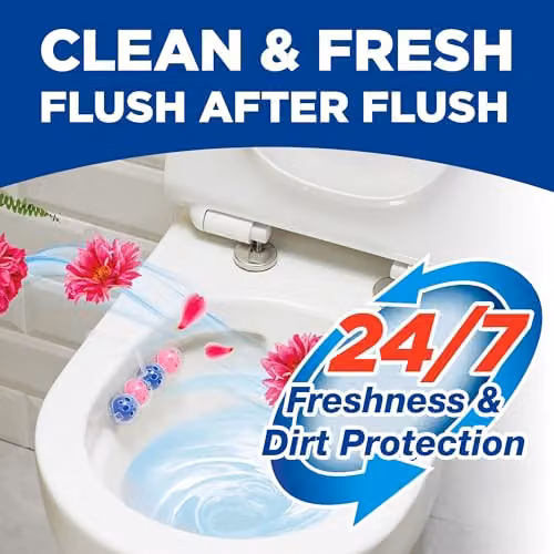 Bloo Power Active Toilet Rim Blocks Fresh Flowers, Pack of 2 – 3