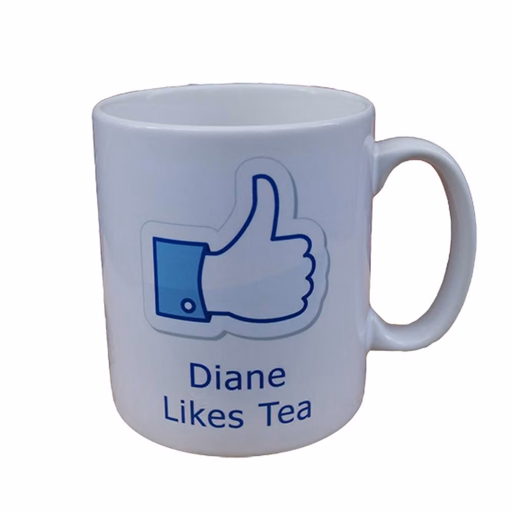 Uniqueful Personalised Who Likes Tea Mug for Friends in White Ceramic – 2