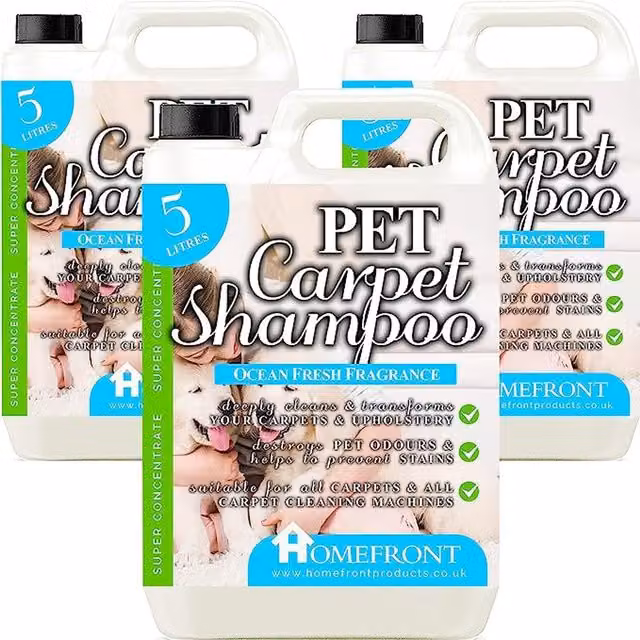 Homefront Pet Carpet Shampoo for Removing Dirt, Odours and Stains, Blue, 15kg