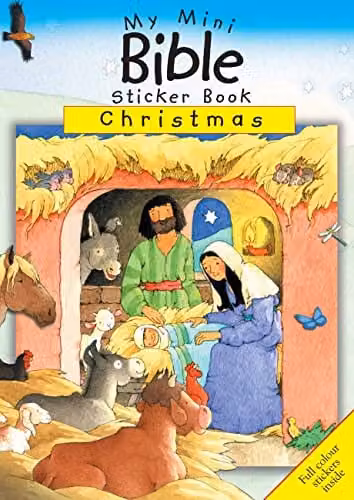 Authentic Media My Mini Bible Sticker Book: Christmas Multicolour Paperback Seasonal Activity Book for Children