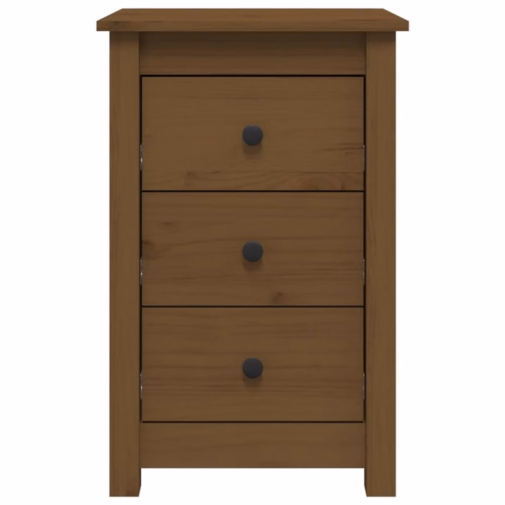 Berkfield Home Beautiful Bedside Cabinets, 2 Piece Set, Honey Brown, W: 40 cm, D: 35 cm, H: 61.5 cm – 4
