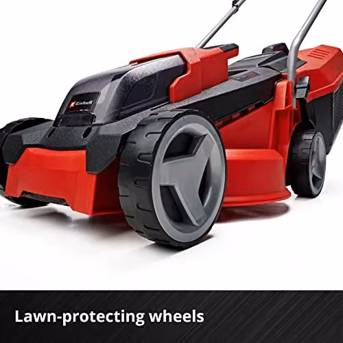 Einhell Power X-Change 18V Cordless Lawnmower with Battery and Charger, Red and Black – 6