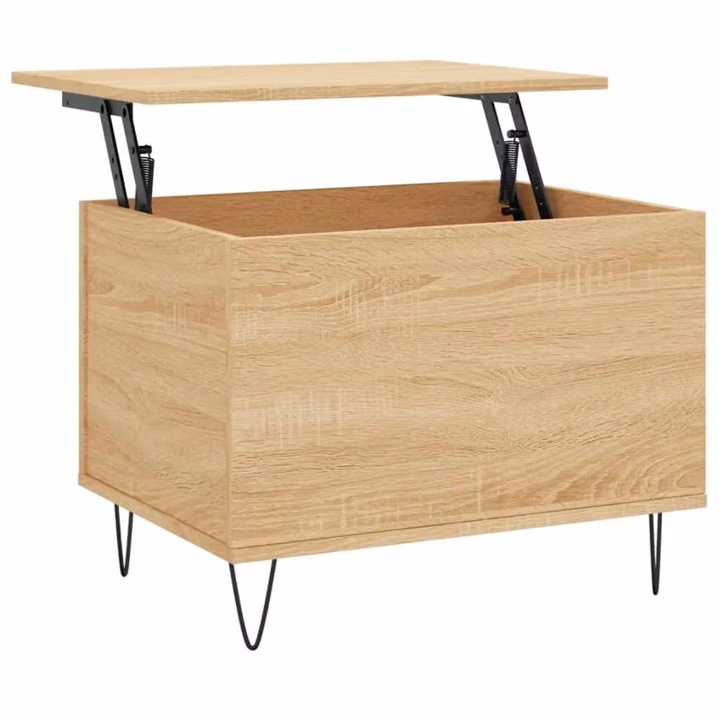 Berkfield Home Sonoma Oak Coffee Table in Brown, W: 60 cm, D: 44.5 cm, H: 45 cm – 2