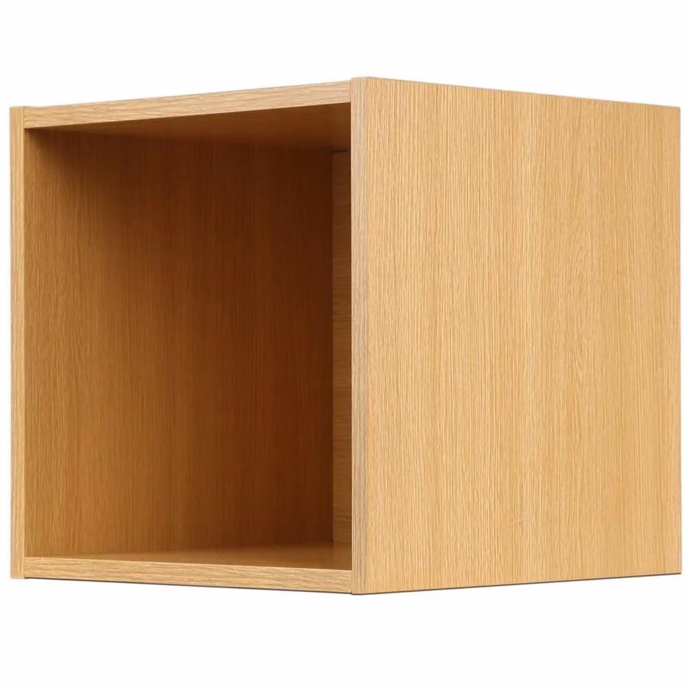 Charles Jacobs Brown Cube Media Storage Unit with Back Panel, W/D/H: 34.0 x 30.0 x 35.5 cm – 2