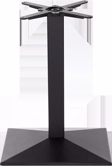 Netfurniture Black Cast Iron Pyramid Single Pedestal Table Base, Height: 73 cm