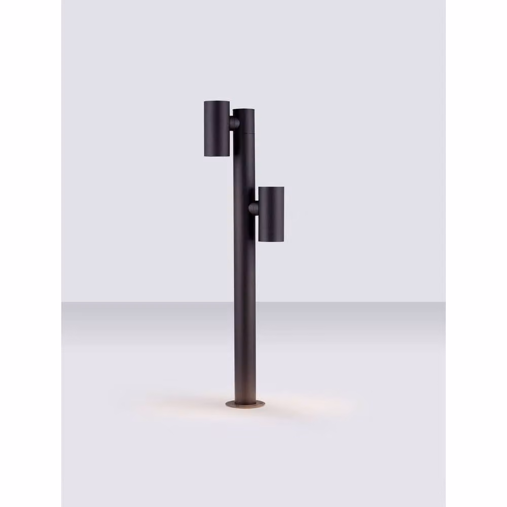 Netlighting Pec Outdoor LED Bollard in Black, 13W, 520lm, IP65, 3000K Warm White – 2