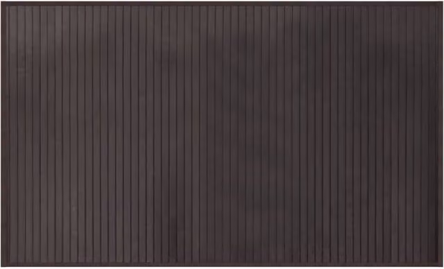 Berkfield Home Rectangular Bamboo Rug in Dark Brown, W: 60 cm, L: 100 cm – 1
