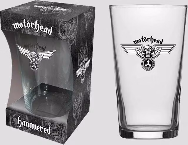 Motörhead Hammered Transparent Pint Glass, 568 ml – 3