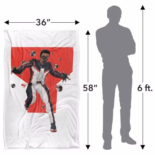 Warner Bros. Superman 2025 Mr Terrific Silky Touch Super Soft Fleece Throw Blanket, Multicolour – 4