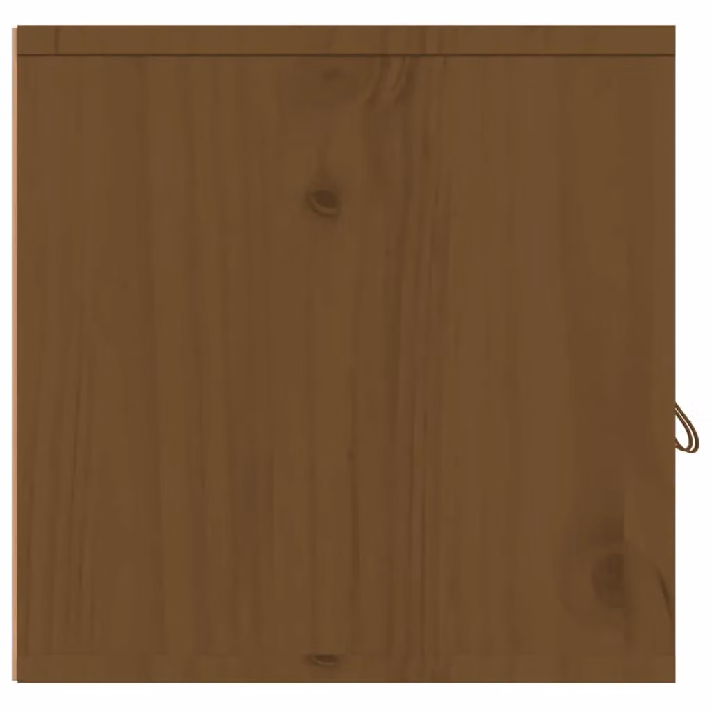 Berkfield Home Set of 2 Rustic Solid Wood Pine Wall Cabinets in Honey Brown, W: 60 cm, D: 30 cm, H: 30 cm – 3