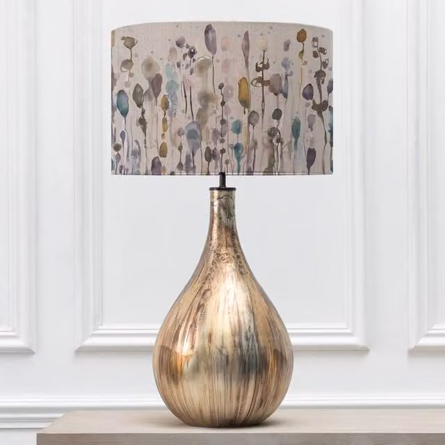 Voyage Maison Allegra Table Lamp with Arley Eva Lampshade in Gold and Blue