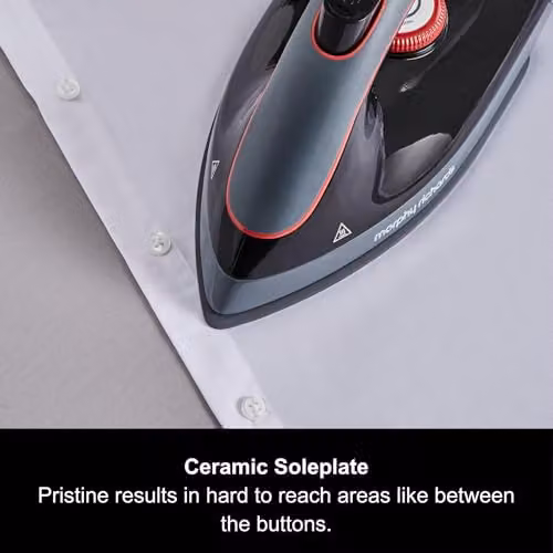 Morphy Richards Power Steam Elite Plus Steam Generator Iron in Black and Red – 4