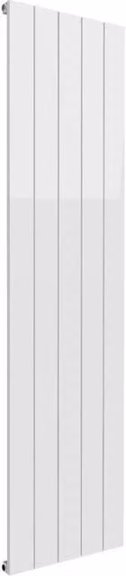 Bathroom Kingdom Casina White Single Flat Panel Vertical Aluminium Radiator H: 180 cm, W: 47 cm